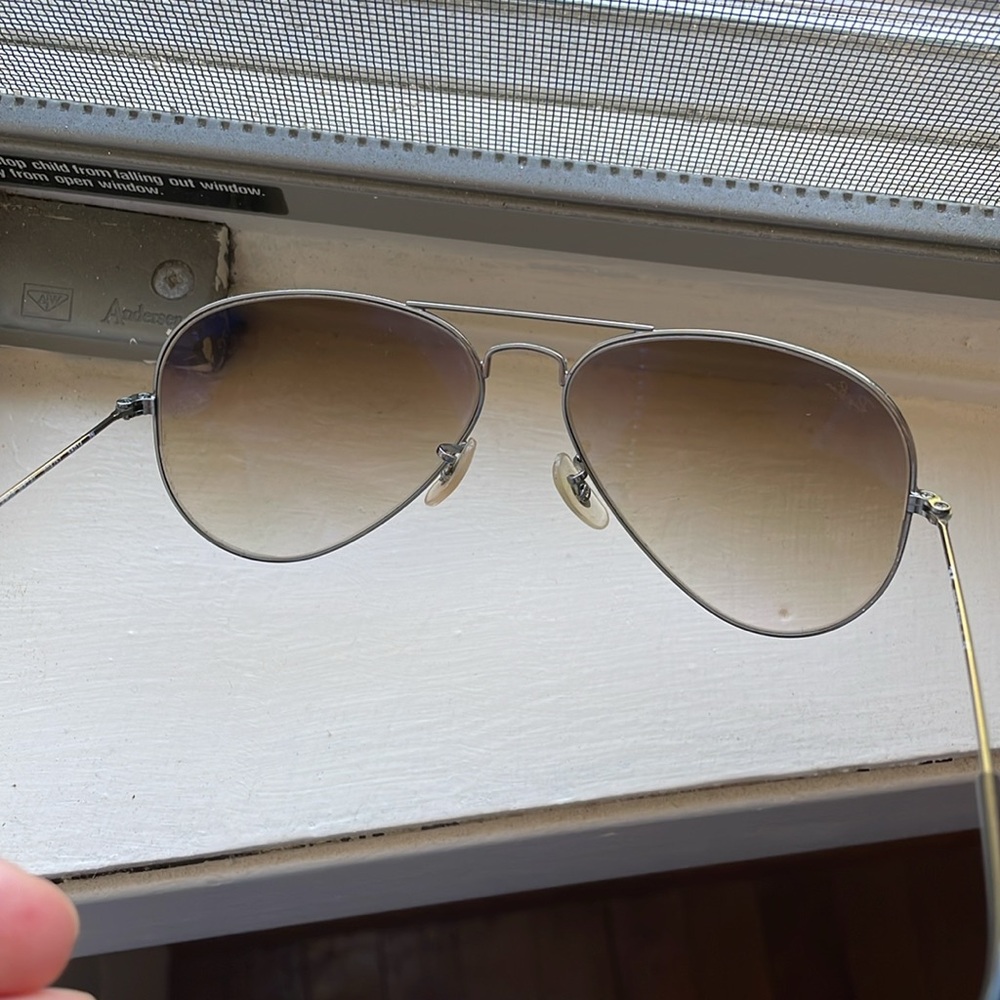 Rayban aviator large metal sunglasses - Picture 3 of 4